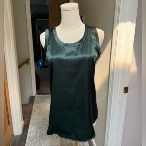 Lafayette 148 New York reversible tank in dark green